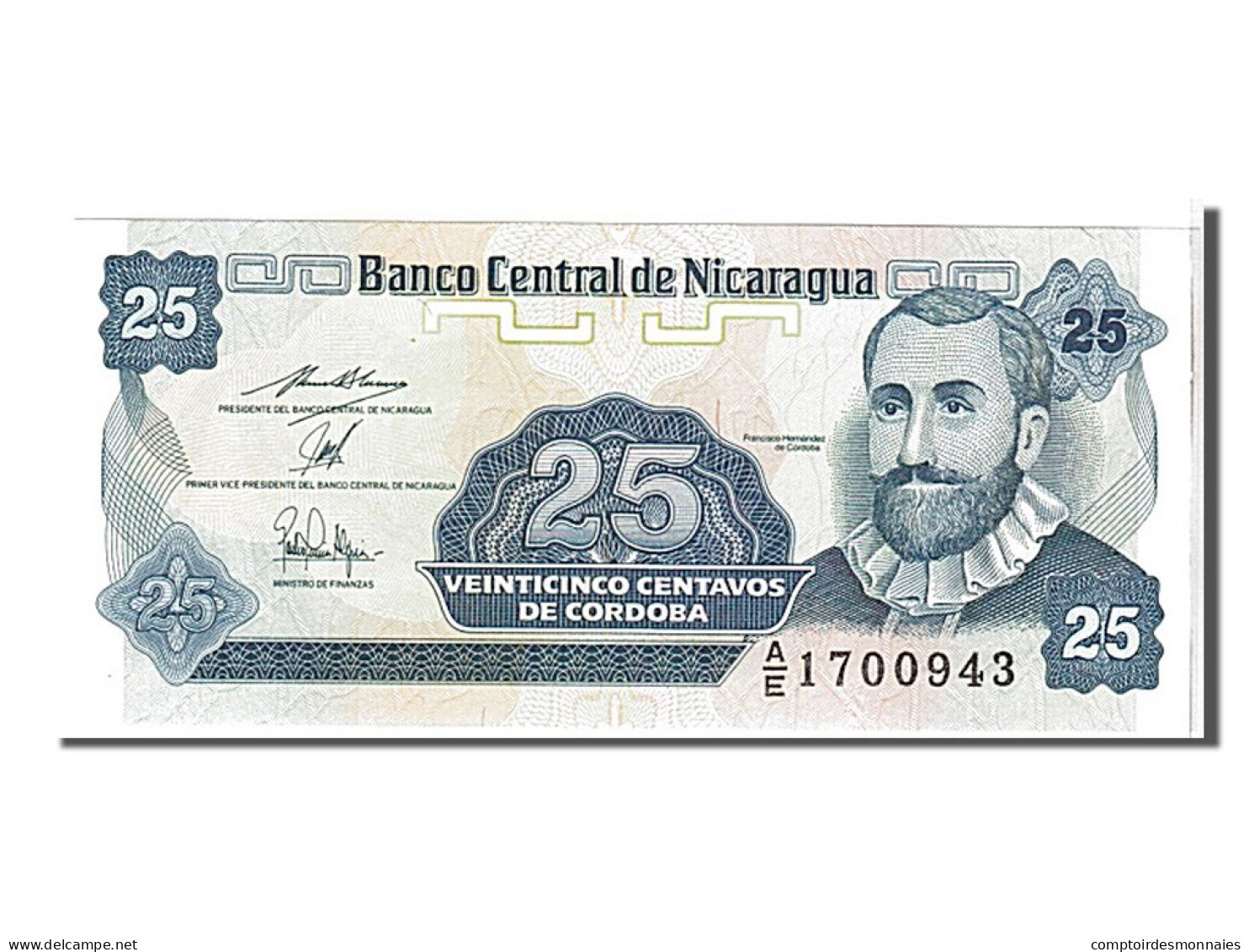 Billet, Nicaragua, 25 Centavos, 1900, NEUF - Nicaragua
