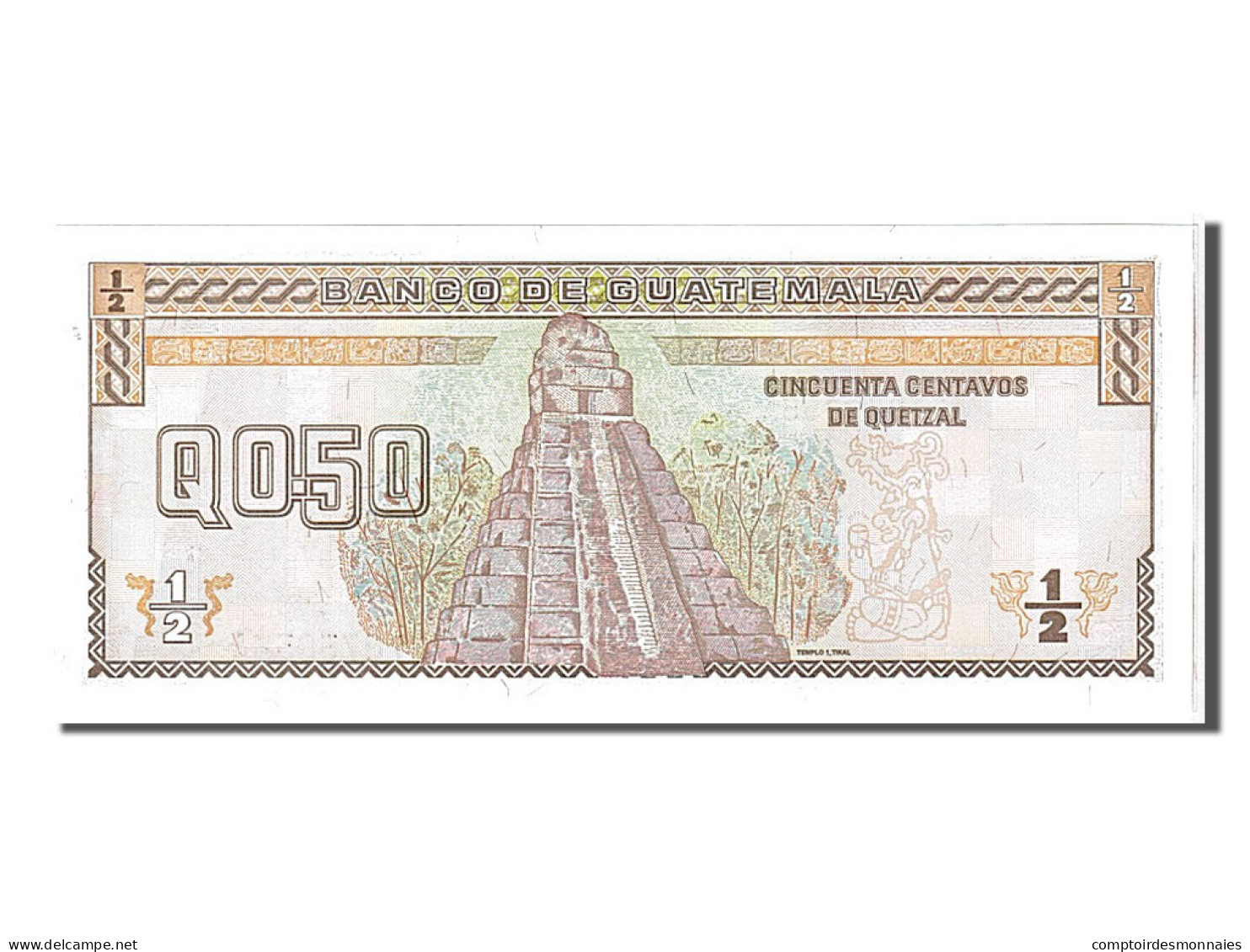 Billet, Guatemala, 1/2 Quetzal, 1998, KM:98, NEUF - Guatemala