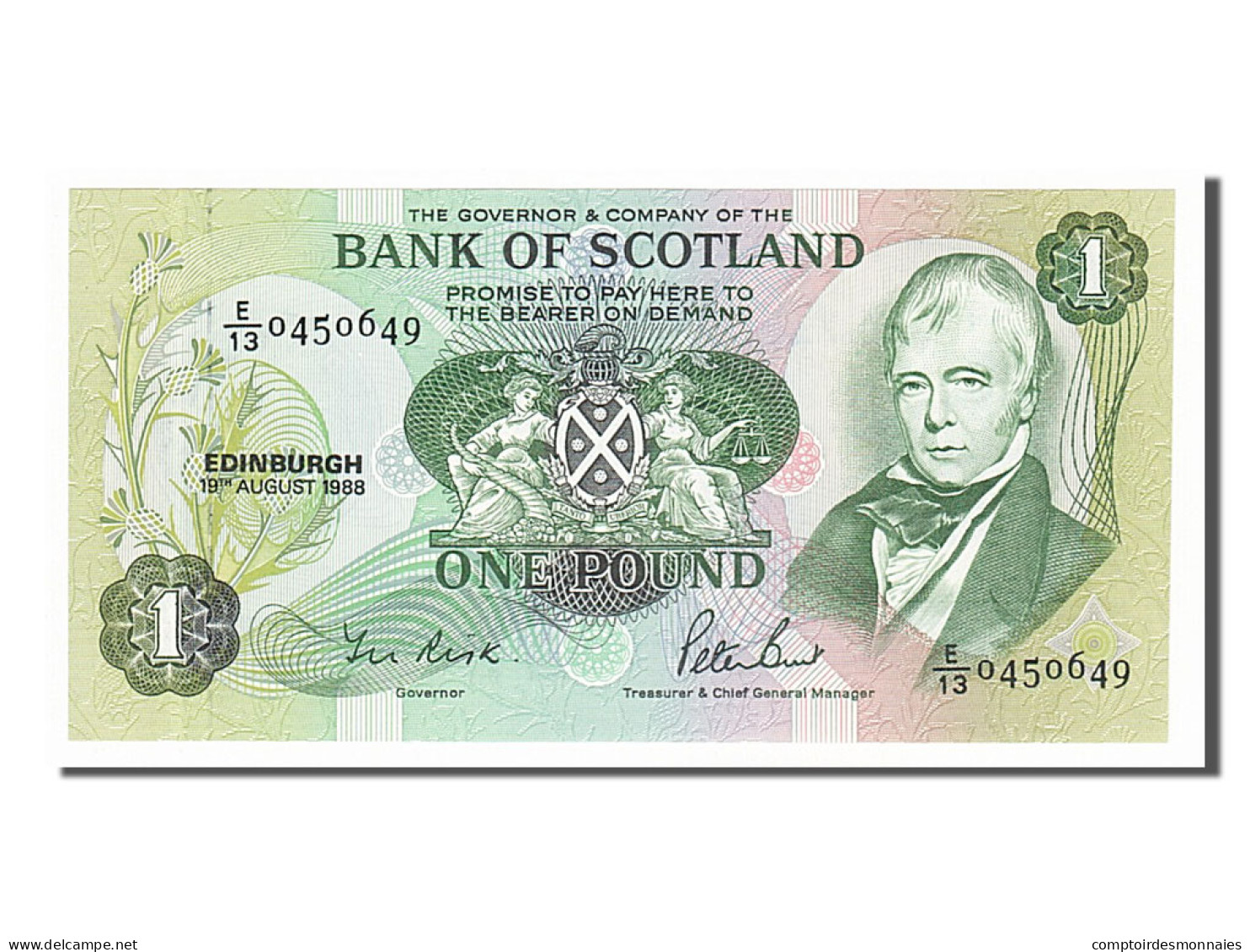 Billet, Scotland, 1 Pound, 1988, 1988-08-19, NEUF - 1 Pond
