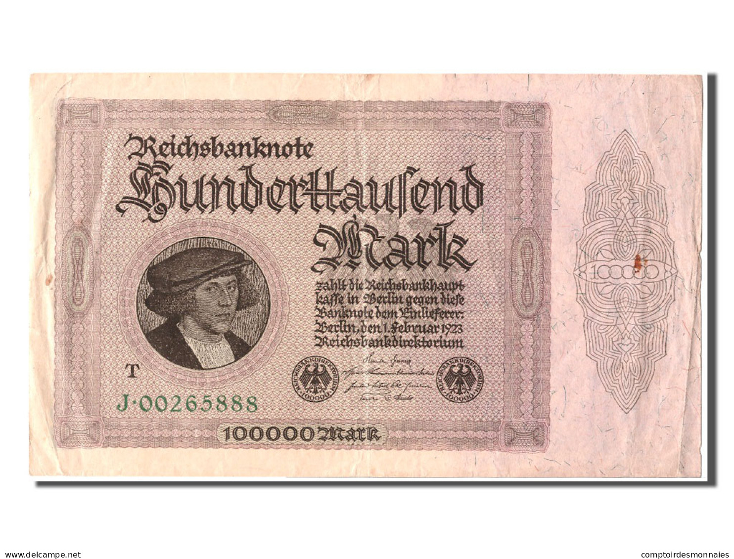 Billet, Allemagne, 100,000 Mark, 1923, 1923-02-01, SUP - 100.000 Mark