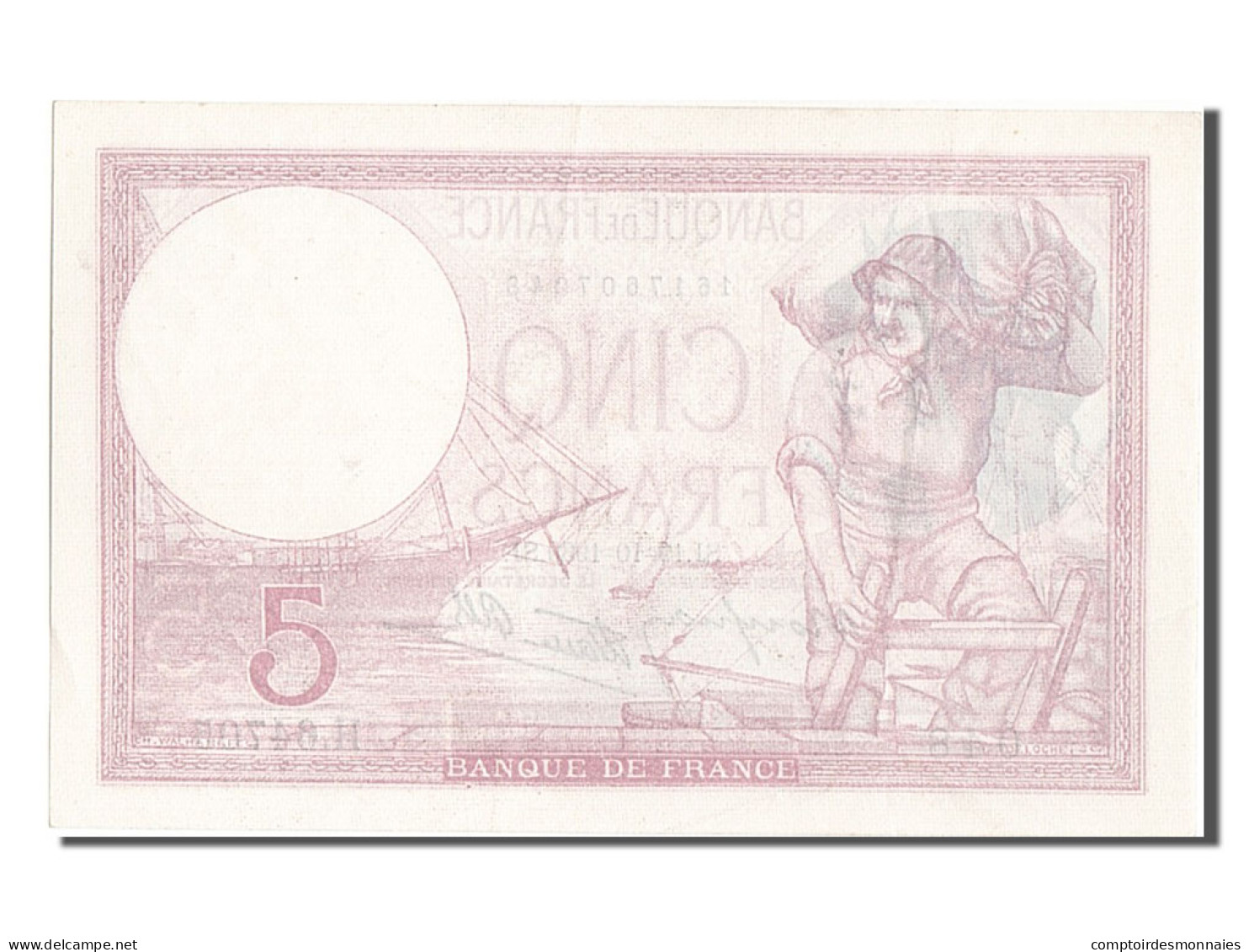 Billet, France, 5 Francs, 5 F 1917-1940 ''Violet'', 1939, 1939-10-19, SPL - 5 F 1917-1940 ''Violet''