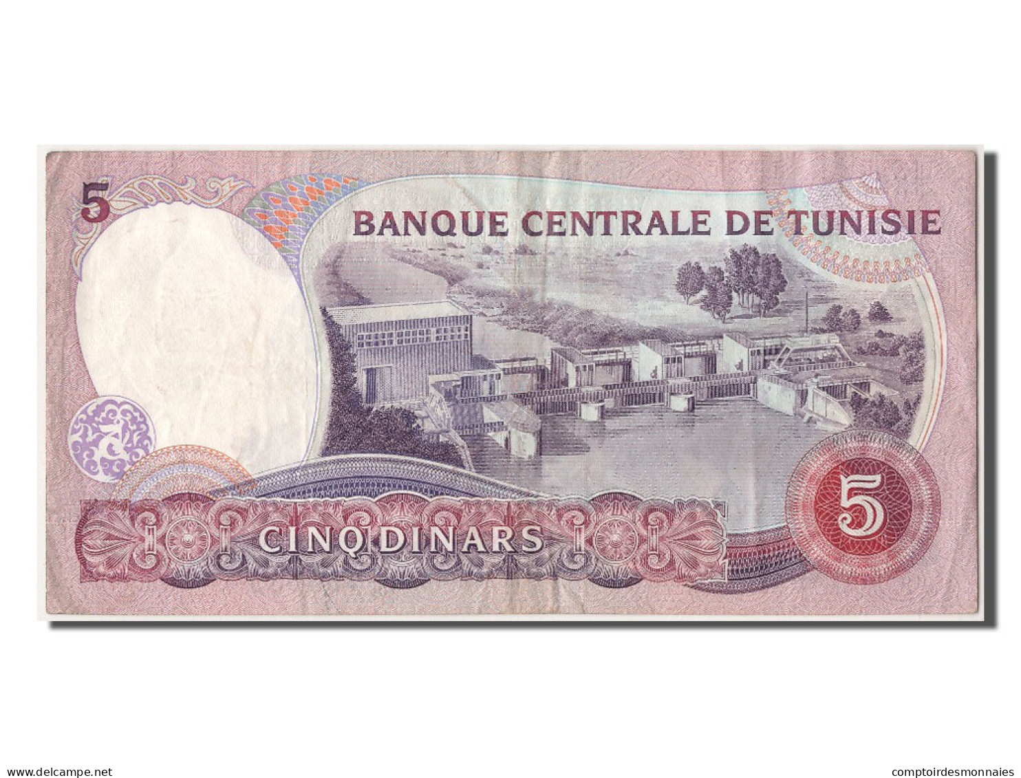 Billet, Tunisie, 5 Dinars, 1983, 1983-11-03, TTB - Tunisie