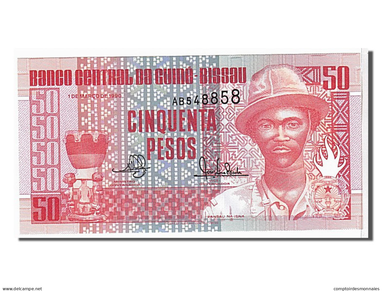 Billet, Guinea-Bissau, 50 Pesos, 1990, KM:10, NEUF - Guinée