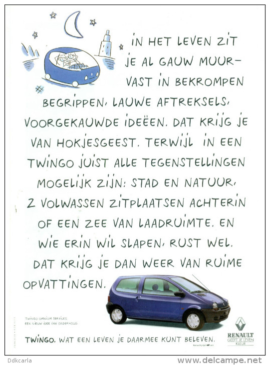 Reclame Uit Oud Magazine 1994 - Renault Twingo - Publicités