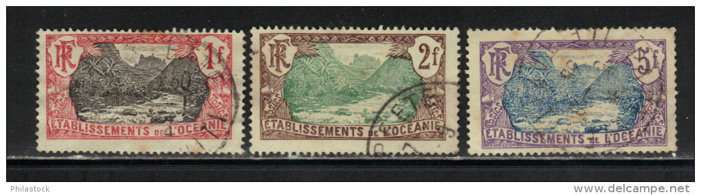 OCEANIE N° 35 à 37 Obl. - Used Stamps