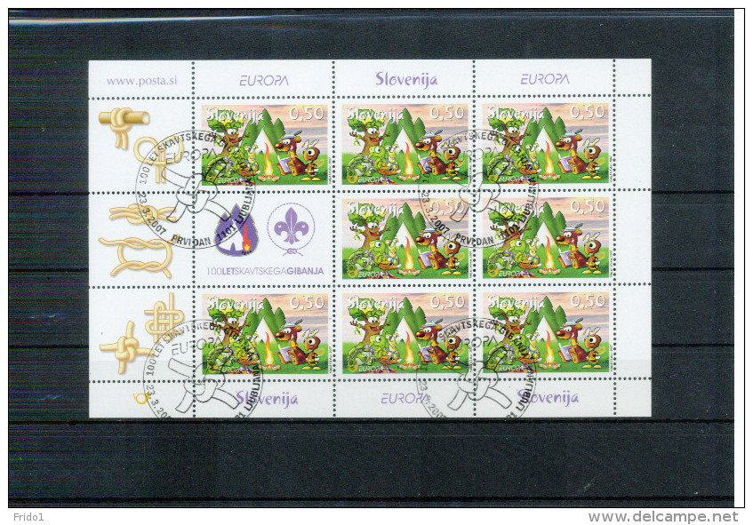 Slowenien / Slovenia 2007 Europa Cept Kleinbogen / Sheet  Sauber Gestempelt / Fine Used - 2007