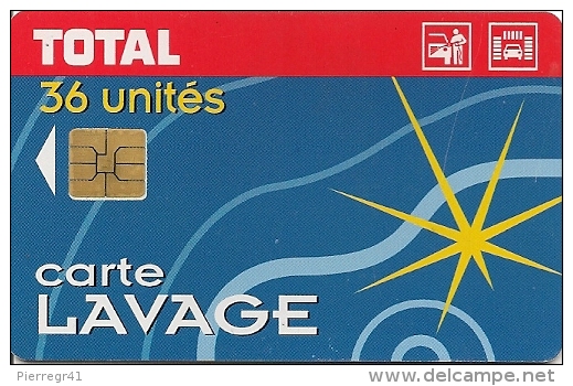 CARTE-PUCE-SO3--LAVAGE-TO TAL-36-UNITES-TBE - Lavage Auto