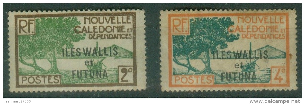 Océanie - Wallis Et Futuna -  Colonies Poste  YT  44 45 Neuf  * - Unused Stamps