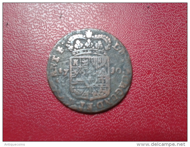 SPANISH  NETHERLAND  "NAMUR"  LIARD 1710 - Pays Bas Espagnols