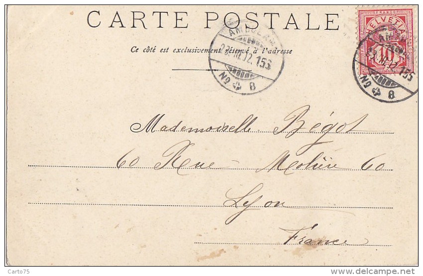 Suisse - Champéry - Agriculture Paysannes - Postal Mark 1902 - Champéry