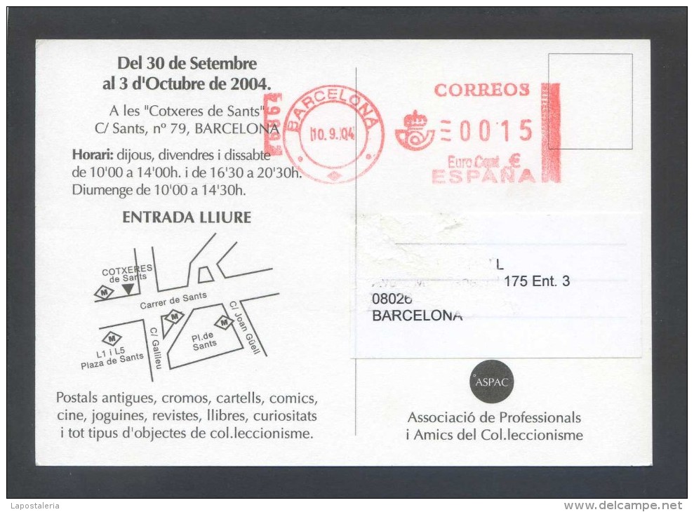 Barcelona. *PaperAntic - III Saló Del Col.leccionisme * Circulada 2004. - Bolsas Y Salón Para Coleccionistas