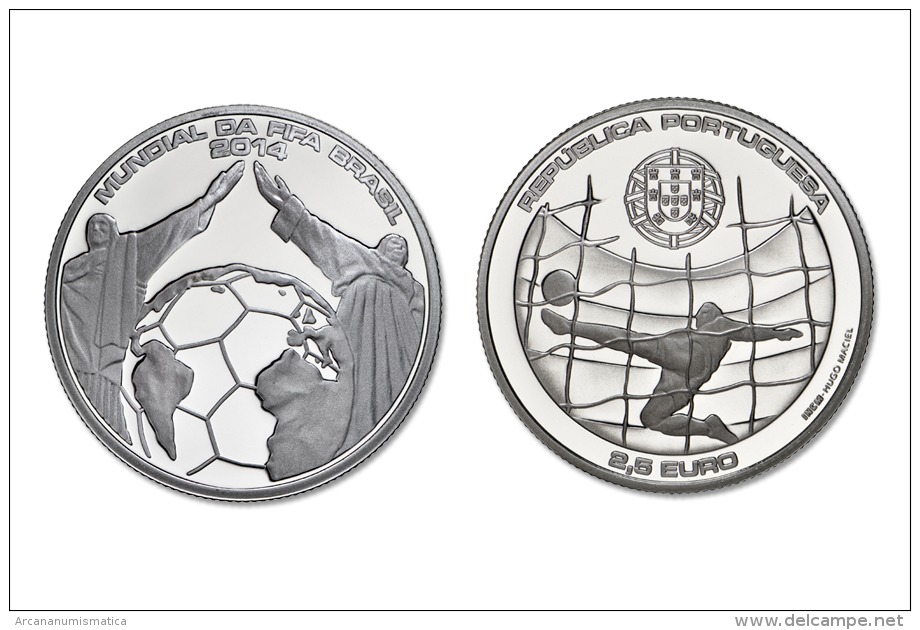 PORTUGAL   2,50€   2.014  2014  Cu Ni   "Mundial FIFA Brasil 2014"      UNCirculated     T-DL-10.725 - Portogallo