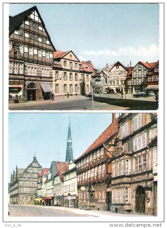 Deutschland - 2 AK - Hameln - Markt - Osterstrasse - Cars - Autos - Hameln (Pyrmont)