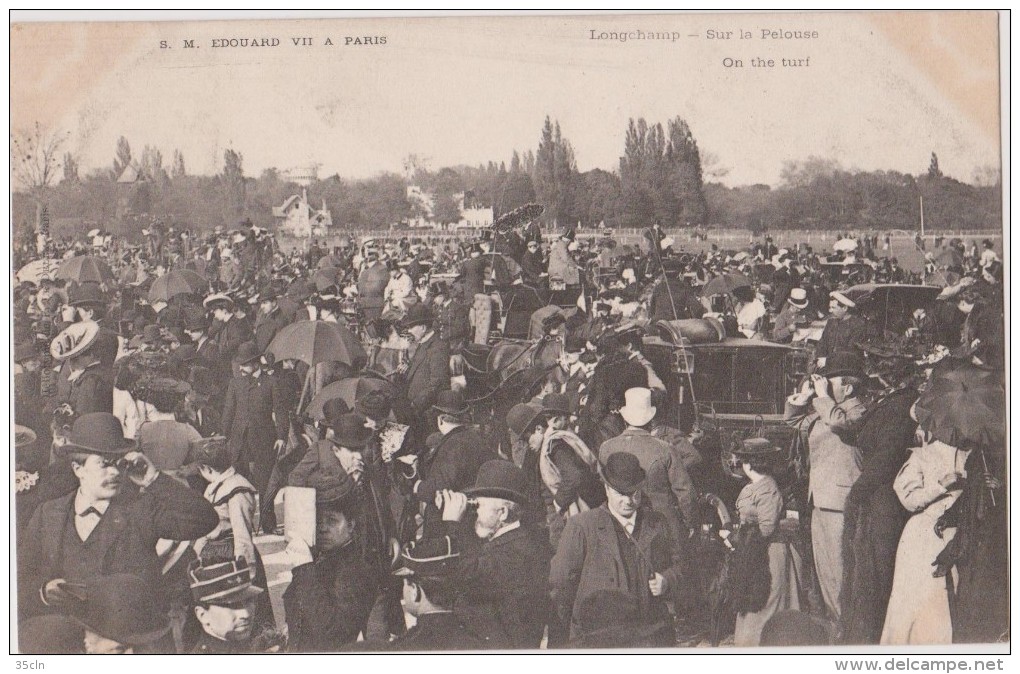 PARIS - Visite  De S. M.  EDOUARD  VII  -  Longchamp  -  Sur  La  Pelouse. - Evènements