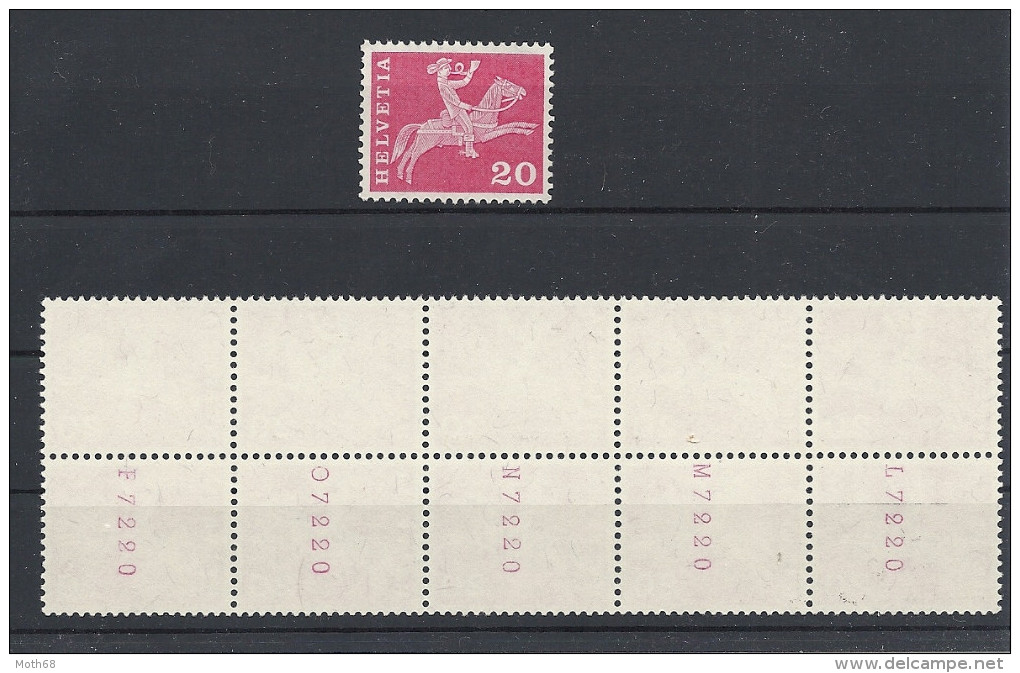358BLM/R 10er Block Mit 5 Mal Nummer Selten!! - Coil Stamps
