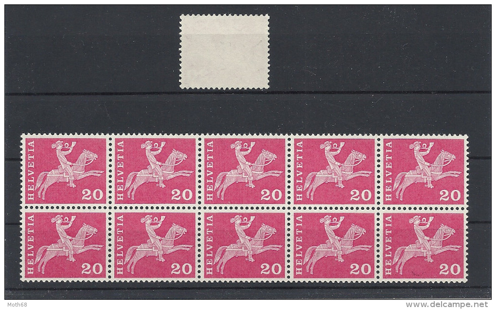 358BLM/R 10er Block Mit 5 Mal Nummer Selten!! - Coil Stamps