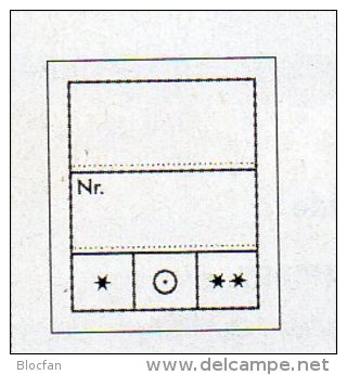 1000 Preis-Etiketten Klein 8€ Text 2-zeilig Kennzeichnung Von Münzen In Alben/Briefmarken In Steckkarten LINDNER #802024 - Altri Accessori