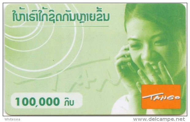 Mobilecard Laos - Werbung - Lady,Frau,woman On Phone (4) - Laos