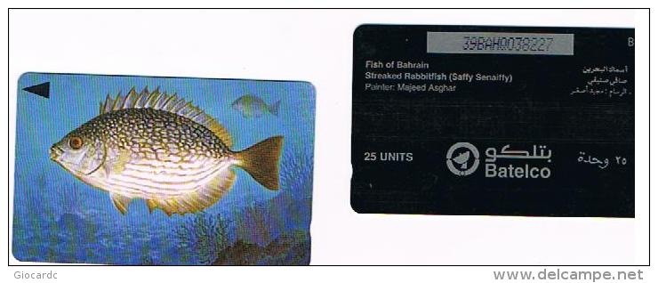 BAHRAIN  - BATELCO (GPT)  - 1996 STEAKED RABBITFISH (SAFFY SENAIFFY)     CODE 39BAHQ     -    USED - RIF. 324 - Peces