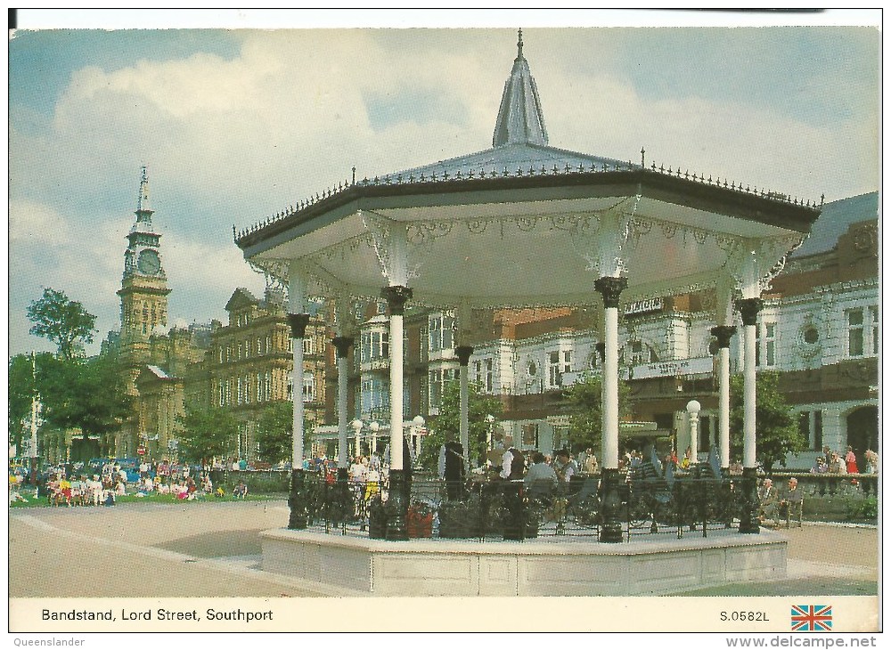 Bandstand Lord Street Southport A Dennis Postcard Published E.T.W. Dennis & Sons Scarborough - Other & Unclassified