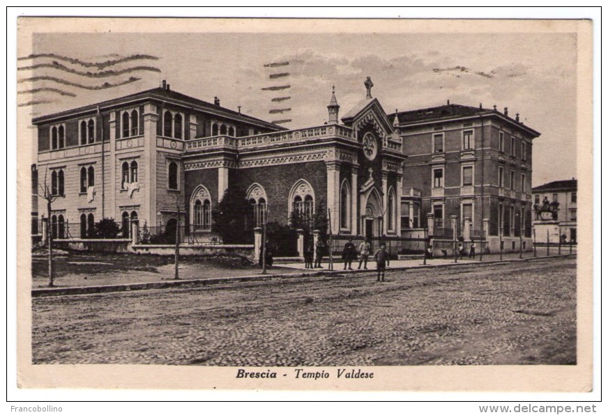 BRESCIA - TEMPIO VALDESE - 1944 - Brescia