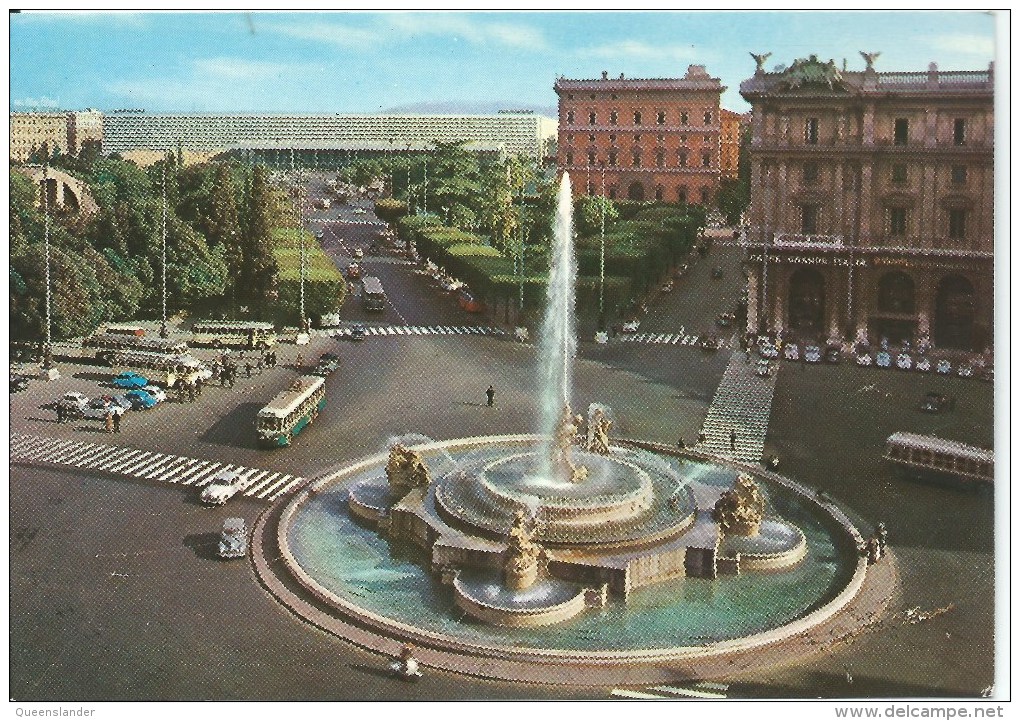 Esedra Square  Da Fotocolour Kodak Ekachrome Plurigraf Terni No 270 - Other Monuments & Buildings