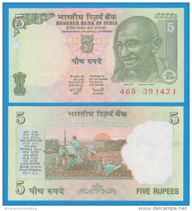 INDIA  5 RUPIAS  SC/UNC/PLANCHA    T-DL-10.729 - India