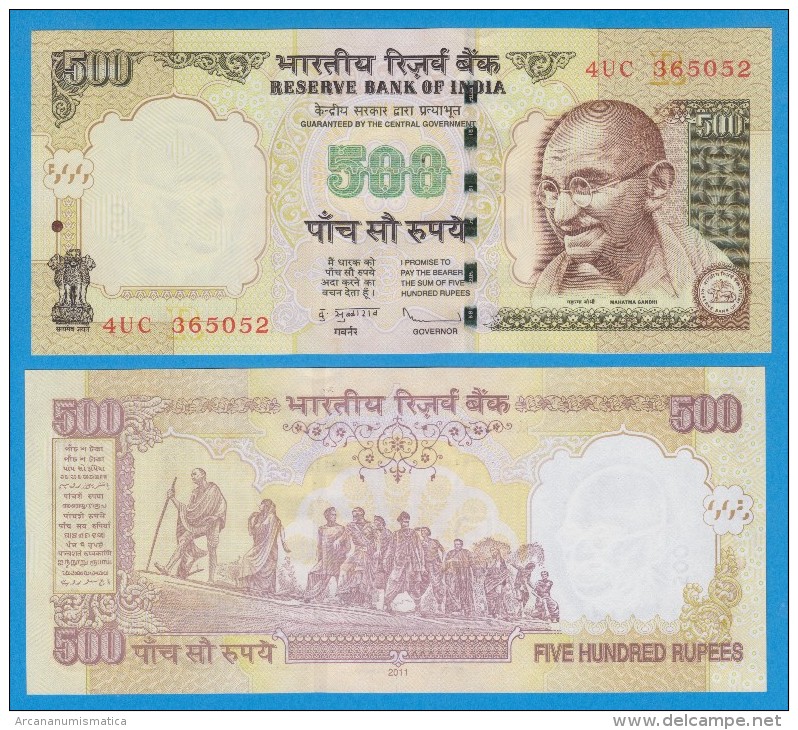 INDIA  500 RUPIAS  2.011  SC/UNC/PLANCHA    T-DL-10.732 - India