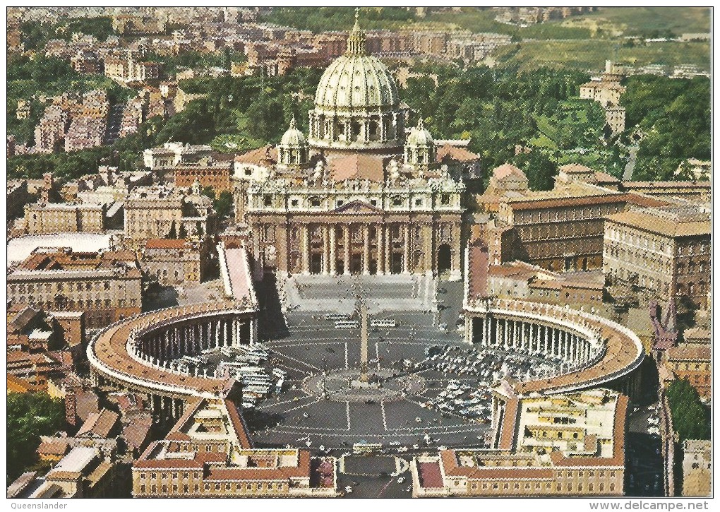 St Peter's Square Da Fotocolour Kodak Ekachrome Plurigraf Terni No  536 Unused Front & Back Shown - Churches