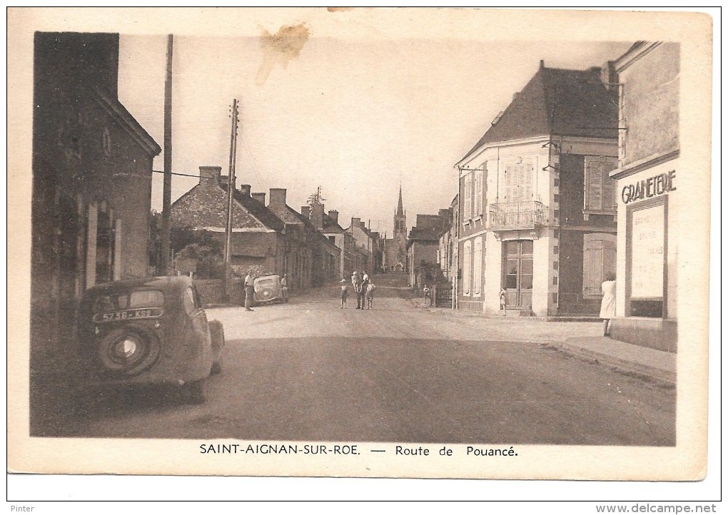 SAINT AIGNAN SUR ROE - Route De Pouancé - Saint Aignan Sur Roe