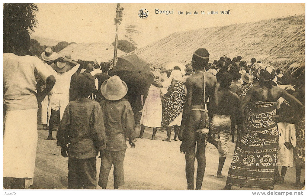 BANGUI    Un Jeu Du 14 Juillet 1926 (bien Animée) - Centraal-Afrikaanse Republiek