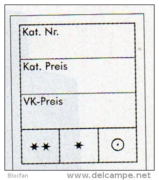 Preisetiketten 1000x Groß Neu10€ Text 3-zeilig Kennzeichnung Von Briefmarken In Steckkarten+Alben LINDNER #802023 - Pins, Vergrootglazen En Microscopen