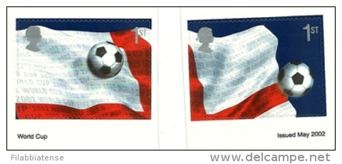 2002 - Gran Bretagna 2339/40 Mondiali Di Calcio - Adesivi, - 2002 – Südkorea / Japan