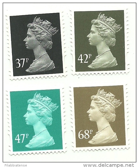2002 - Gran Bretagna 2342/45 Effigie, - Unused Stamps
