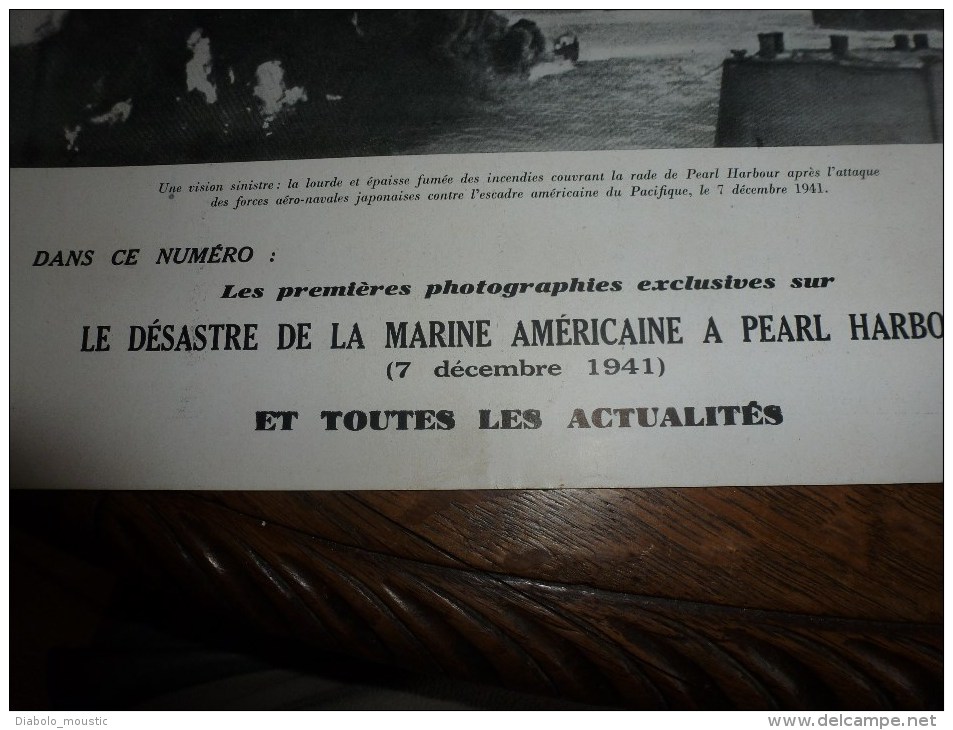 1943 PEARL HARBOUR ,Japon Attaque USA  ; Les Enfants évacués Au Château Des ESSARTS ; Contre Le Marché Noir ; SAINTONGE - L'Illustration