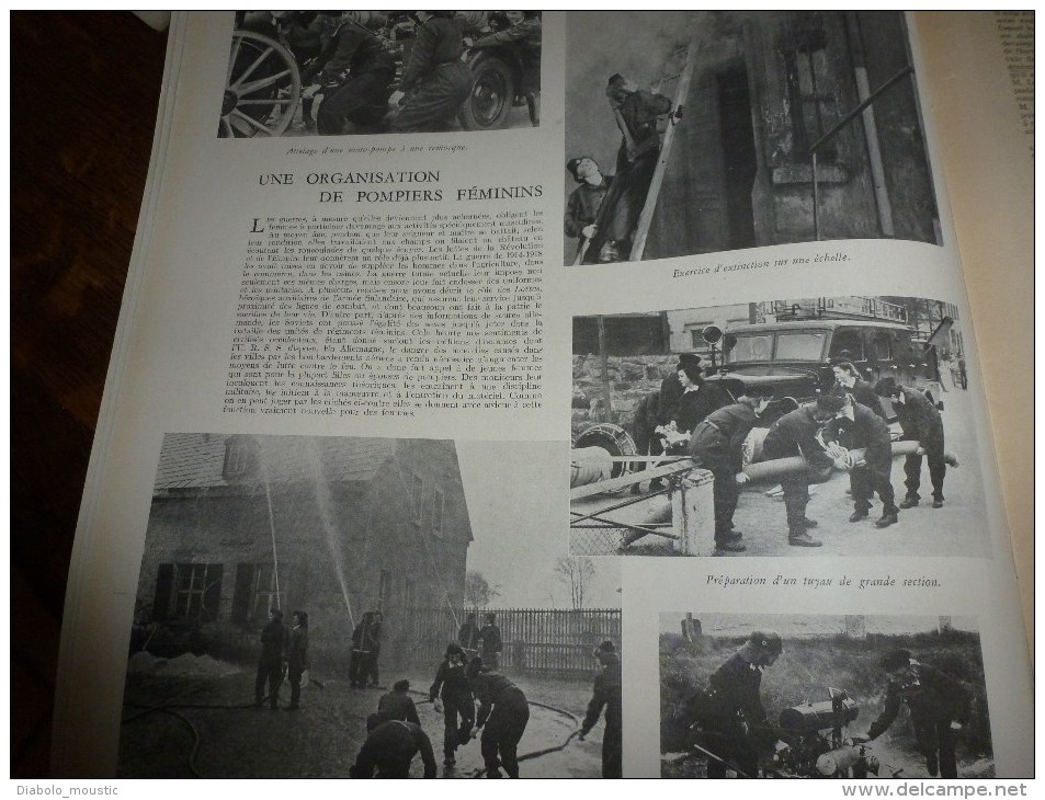 1943 COMPIEGNE; LVF (Légion Des Volontaires Français); Sous-Marins Série;Pompiers Féminins En Allemagne;Retour CIGOGNES - L'Illustration