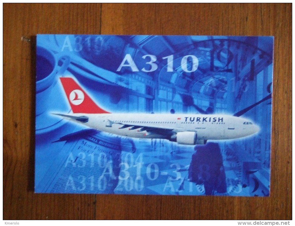 Turkish Airlines A310 Carte Postale - 1946-....: Moderne