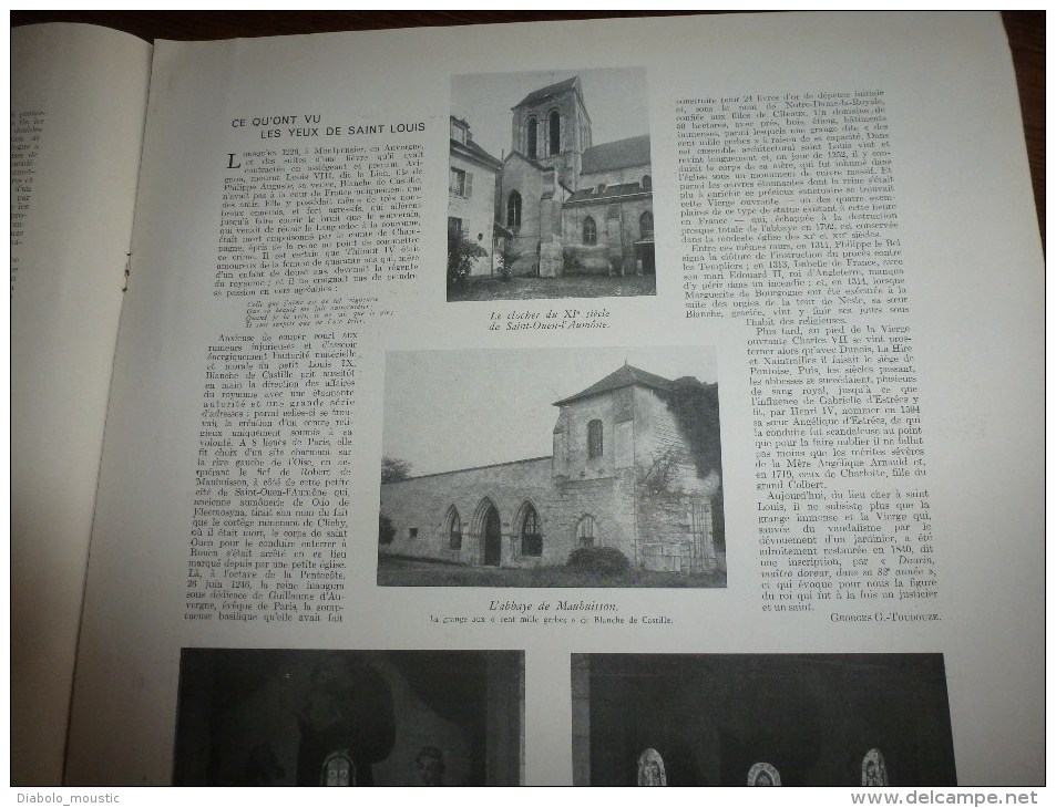 1943  Sur Le VOLTURNO ; Saint-Ouen-l'Aumône ; Maubuisson ; Jacques-Emile Blanche ; Nouvel Urbanisme De GRENOBLE - L'Illustration