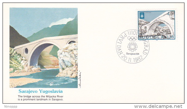 Yugoslavia 1982 Sarajevo Bridge FDC - FDC