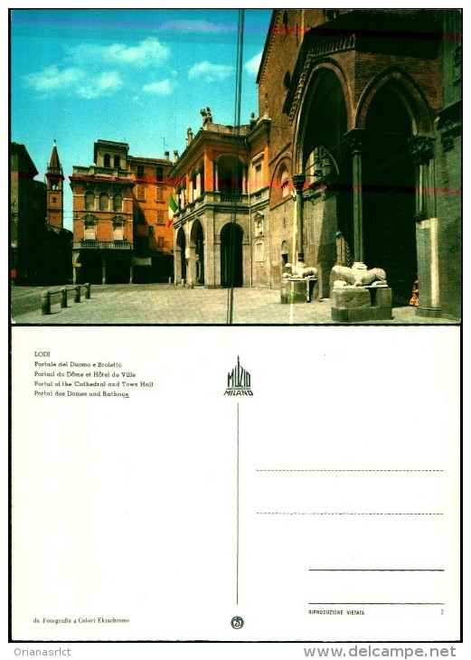 33620) Lodi Portale Del Duomo E Broletto - Lodi