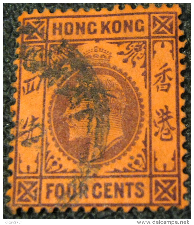 Hong Kong 1903 King Edward VII 4c - Used - Used Stamps