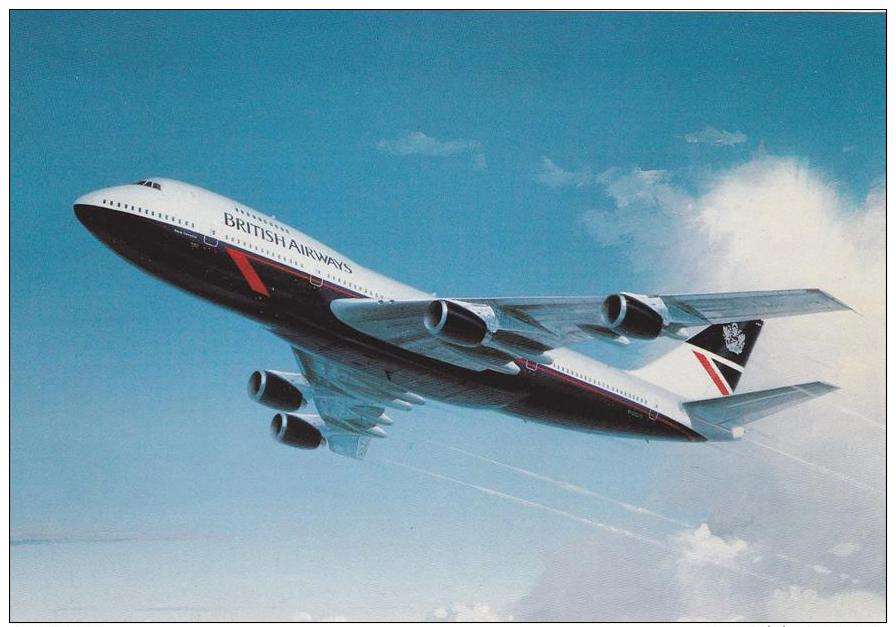 British Airways Boeing B747 200 Aircraft Postcard (A24784) - 1946-....: Modern Era