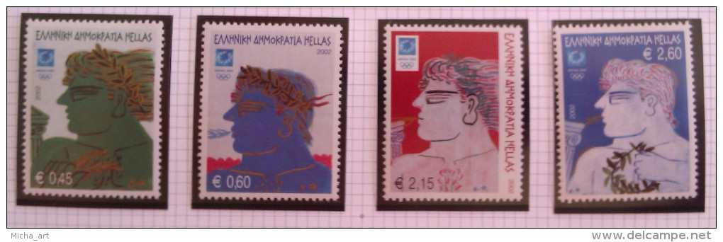 Greece  2002 Athens Olympic Games 2004 "The Winners" Set MNH P0015 - Unused Stamps