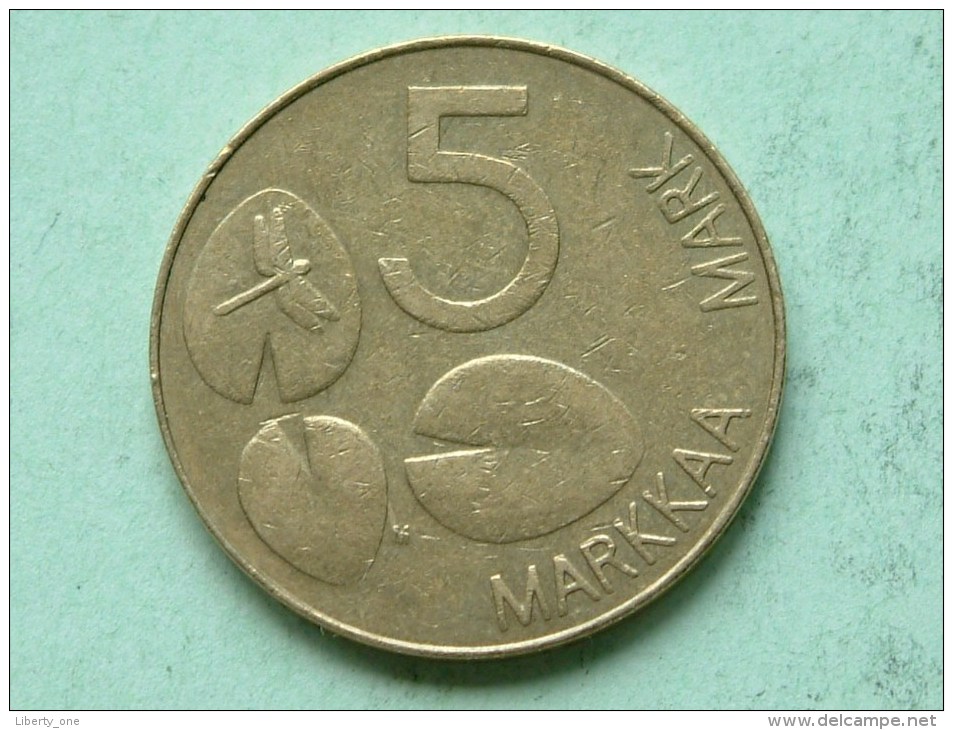 1993 - 5 Markkaa / KM 73 ( Uncleaned Coin / For Grade, Please See Photo ) !! - Finlande