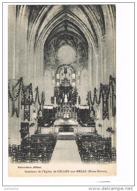 CELLES SUR BELLE   INTERIEUR DE L EGLISE - Celles-sur-Belle