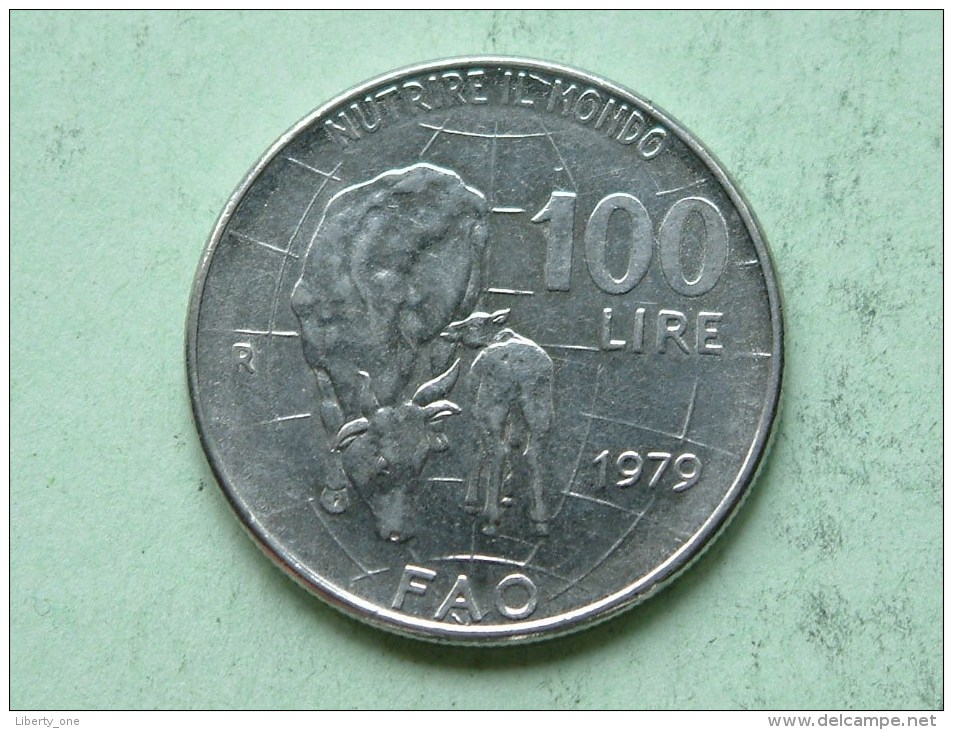 1979 - 100 Lire / KM 106 ( Uncleaned Coin / For Grade, Please See Photo ) !! - 100 Lire