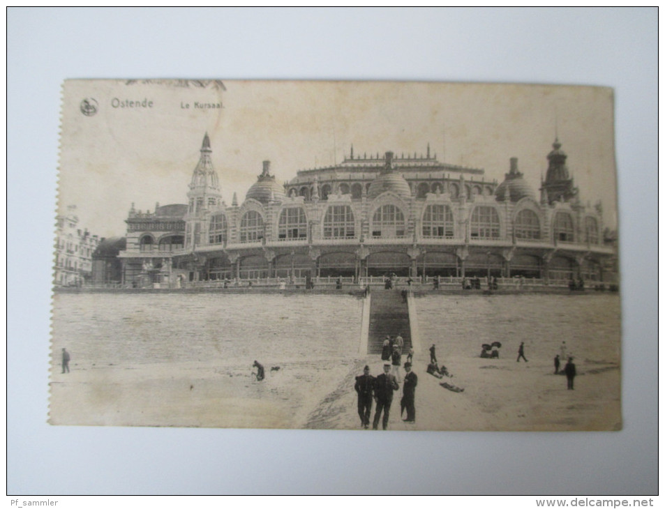 AK / Bildpostkarte 1. WK 1915 Feldpost Ostende Le Kursaal Echt Gelaufen Verlag Ern. Thill, Bruxelles - Oostende