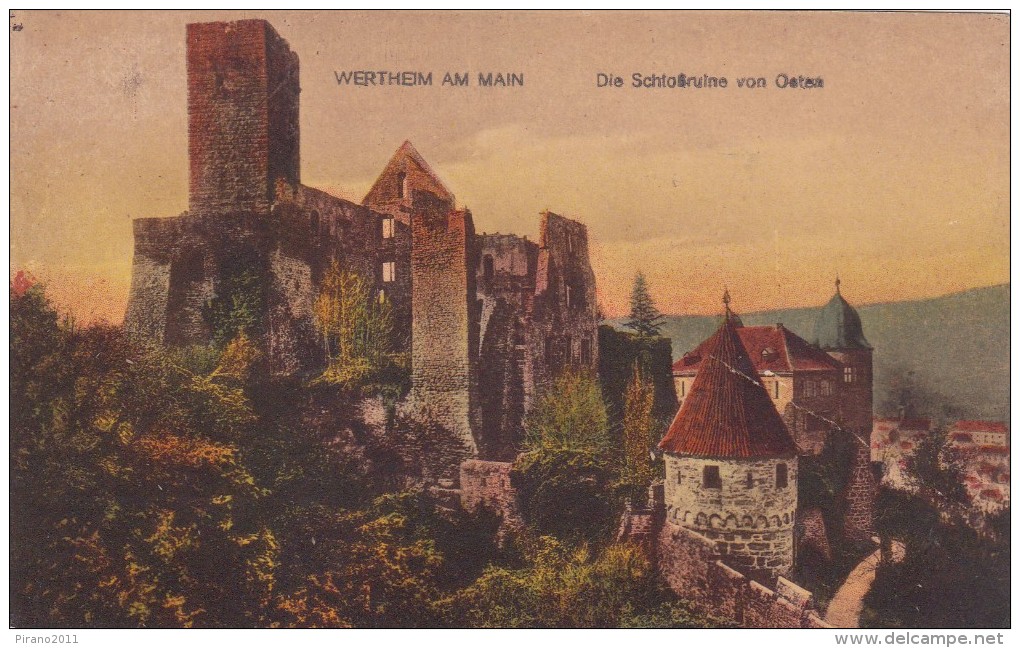 Wertheim Am Main, Die Schloßruine Von Osten - Wertheim