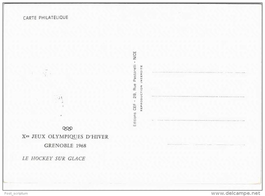 Thème Jeux Olympiques - Carte Philatélique Premier Jour - Grenoble 1968 - Lot De 5 Cartes - Olympic Games