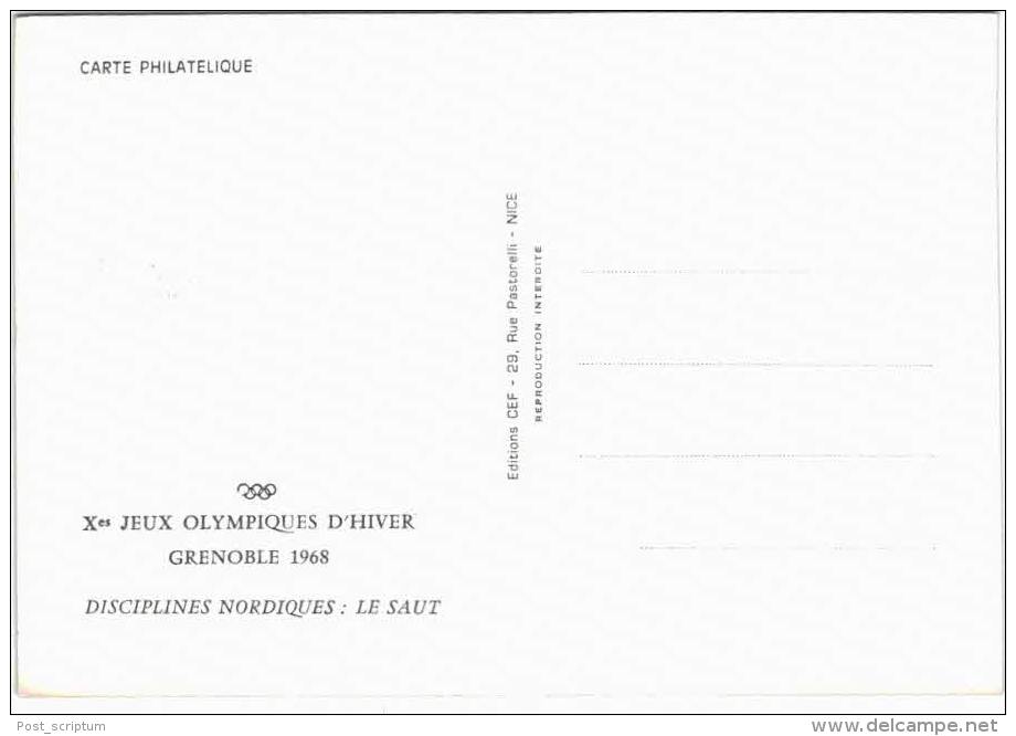 Thème jeux olympiques - carte philatélique Premier jour - Grenoble 1968 - lot de 5 cartes